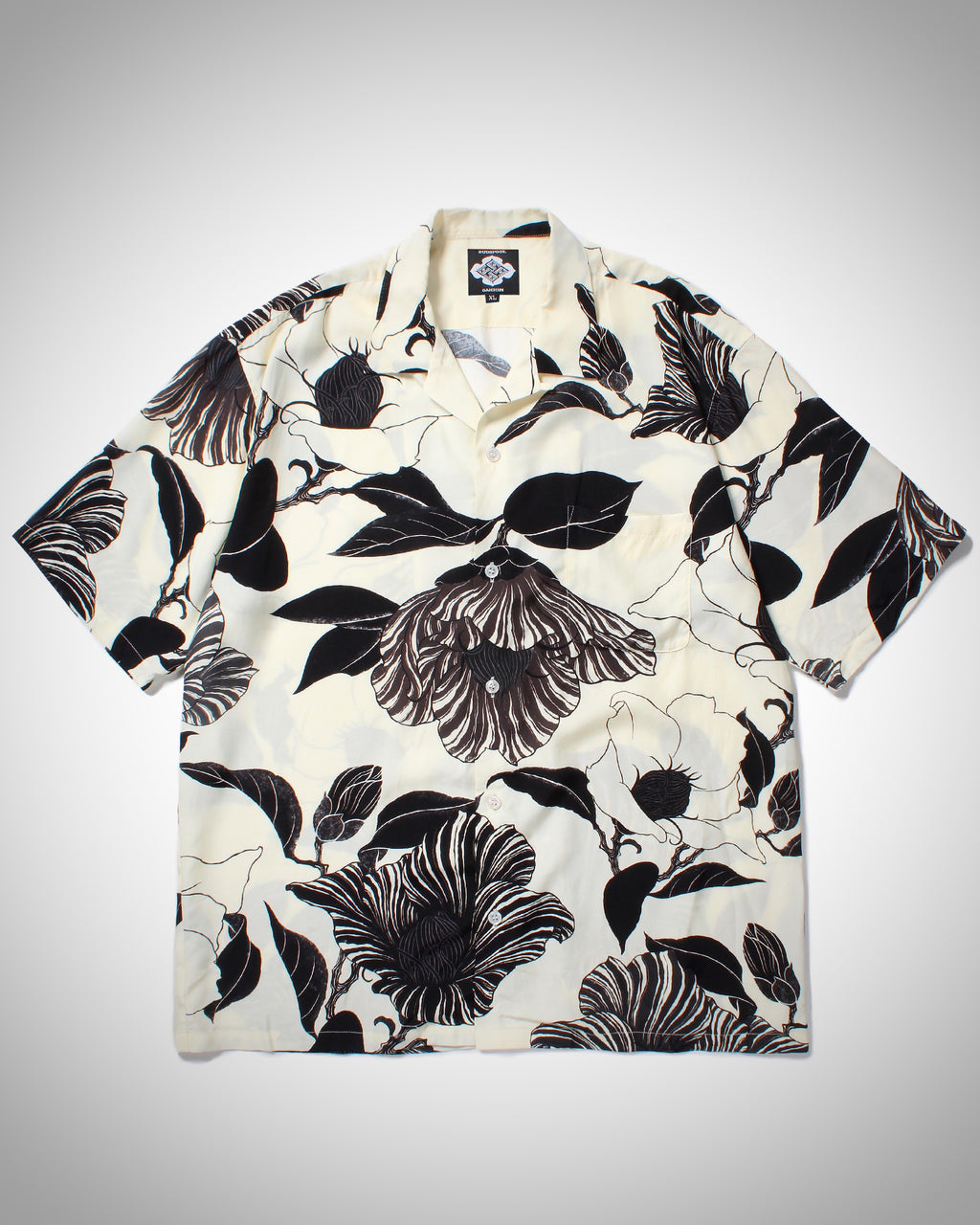 GAKKIN × BUDSPOOL 廻り花 HAWAIIAN SHIRT-