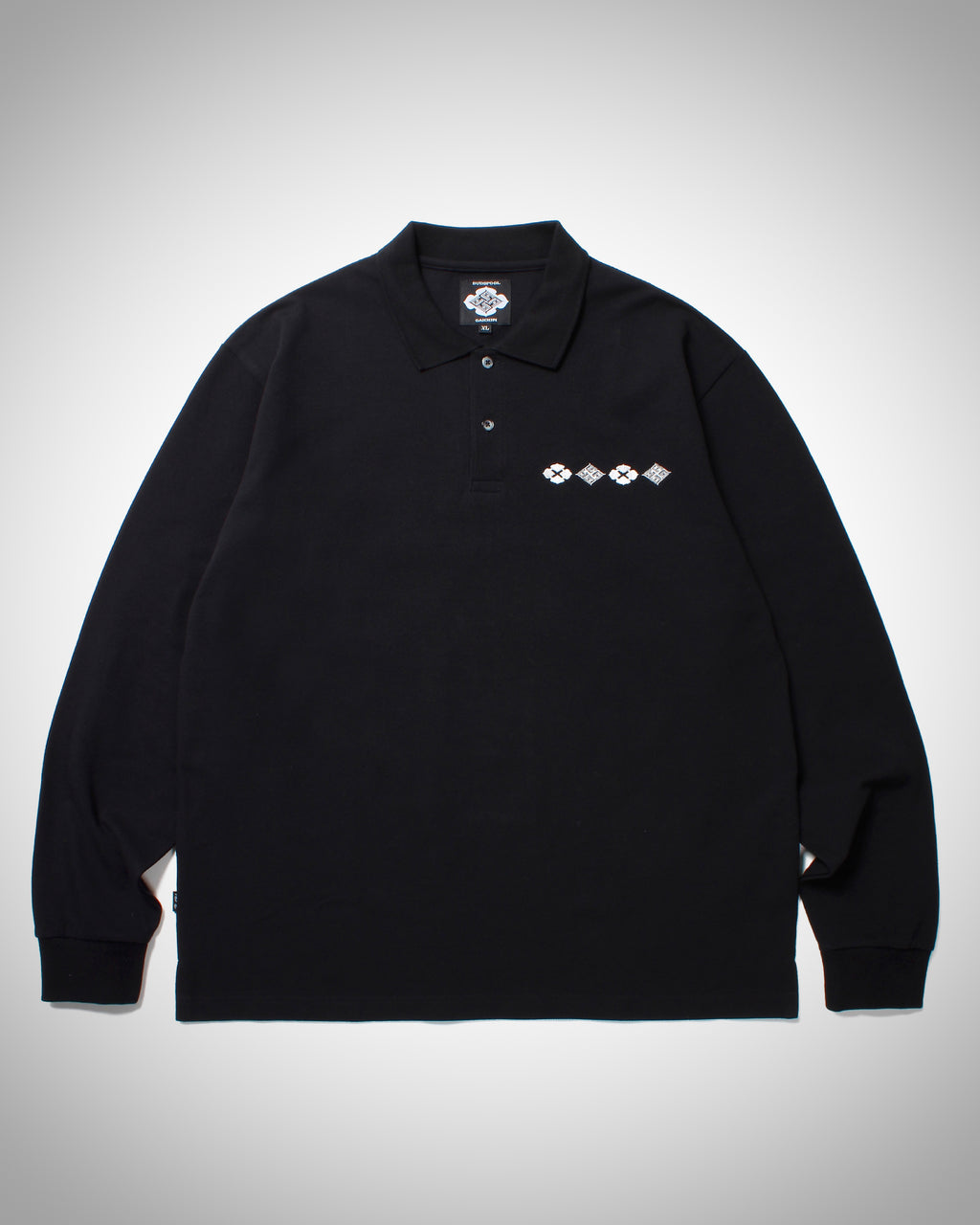 GAKKIN × BUDSPOOL 花罰家紋 L/S POLO SHIRT – GXX