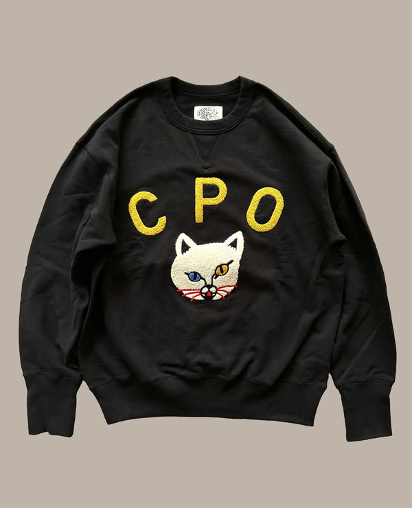 CPO 相良刺繍スウェット BLACK