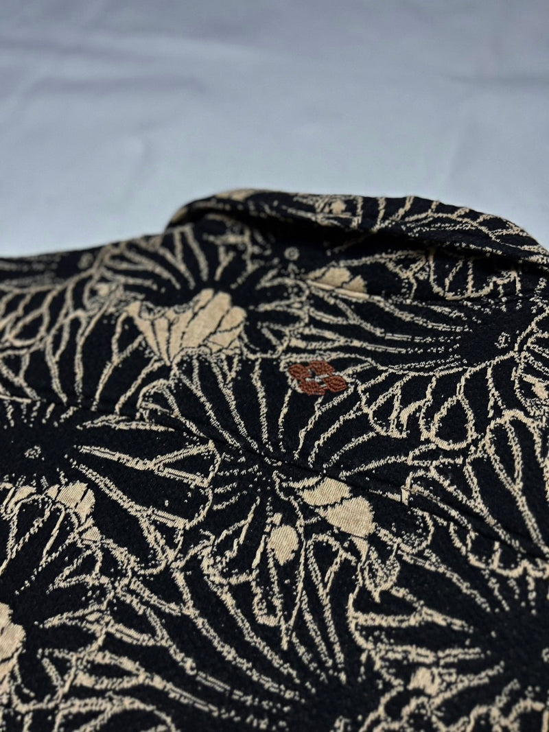 gakkin JACQUARD LOTUS LEAVES シャツ M