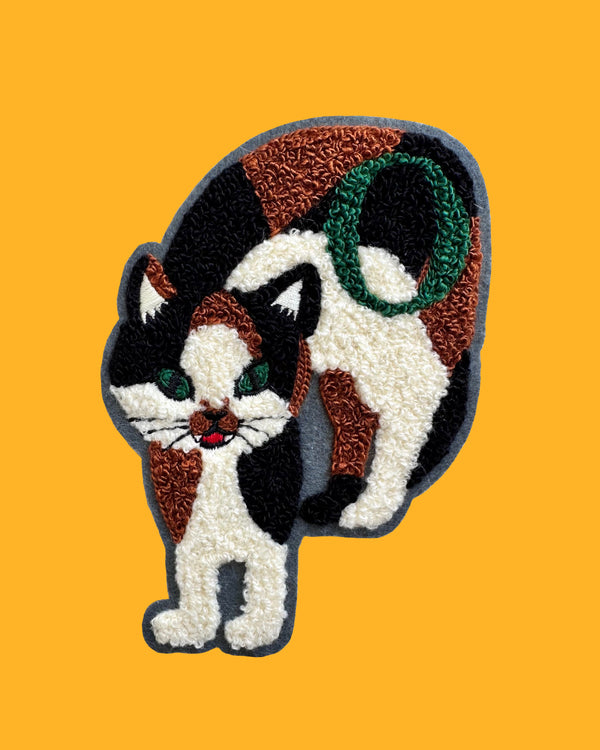 Noko tattoo GAKKIN 猫刺繍　長袖シャツ　L 黒　ブラック Noko tattoo GAKKIN 猫刺繍 長袖シャツ L 黒 ブラック