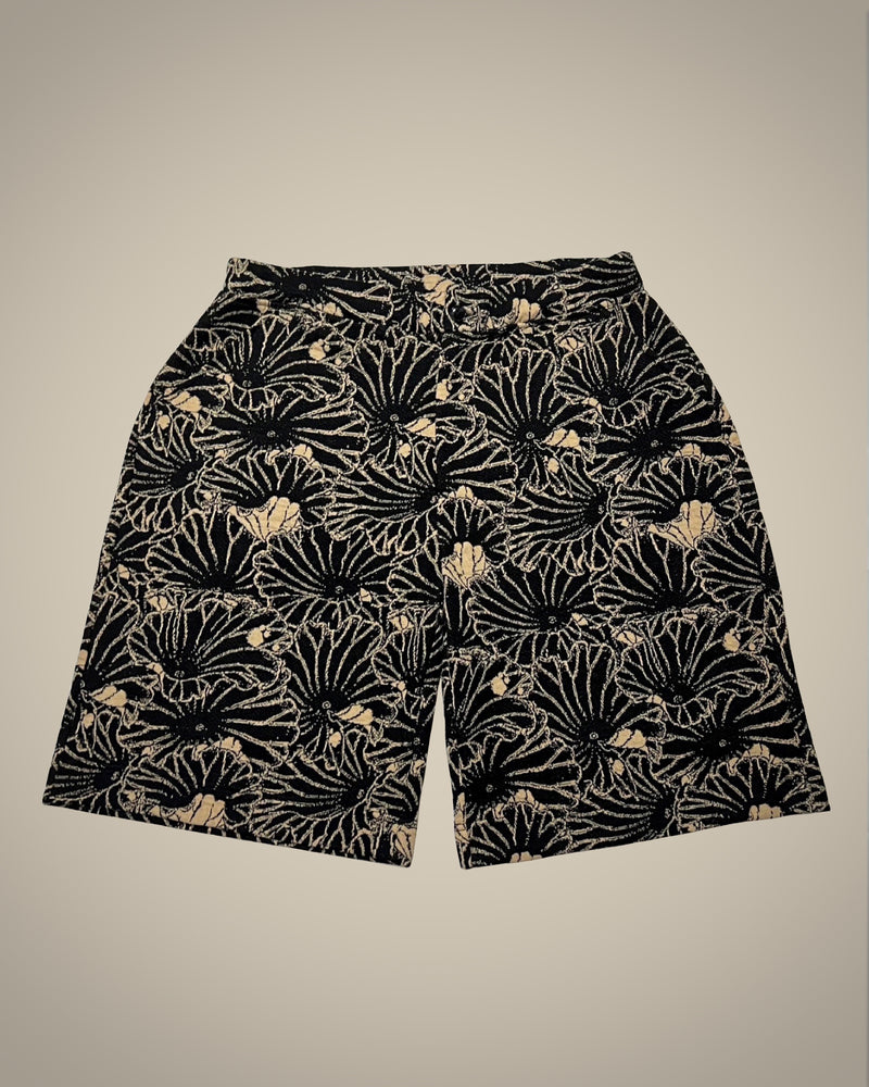 gakkin JACQUARD LOTUS LEAVES SHORTS-