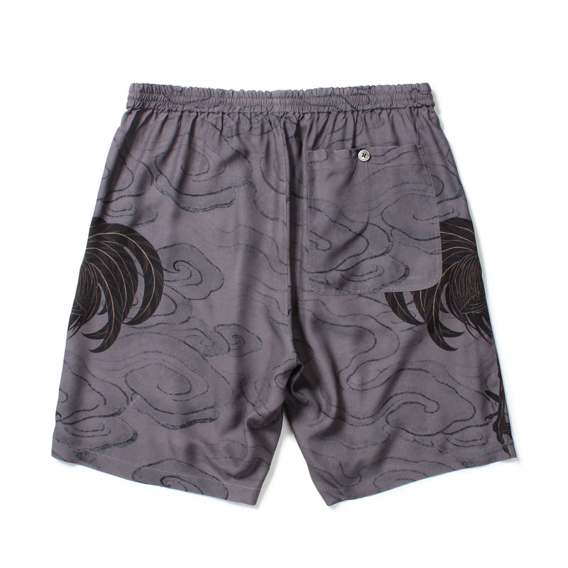 GAKKIN × BUDSPOOL 渦軍鶏 HAWAIIAN SHORTS – GXX