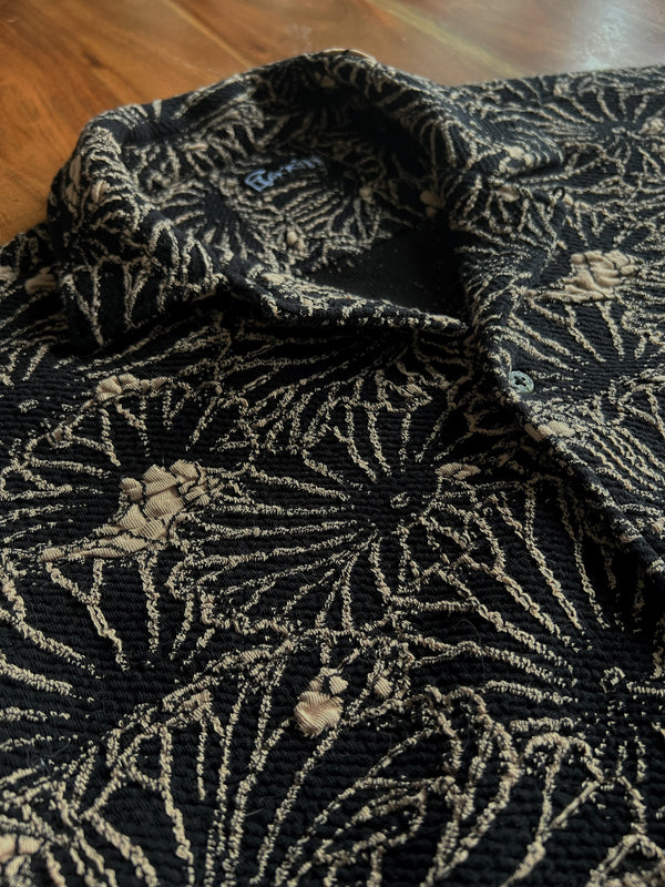 JACQUARD LOTUS LEAVES S/S SHIRT