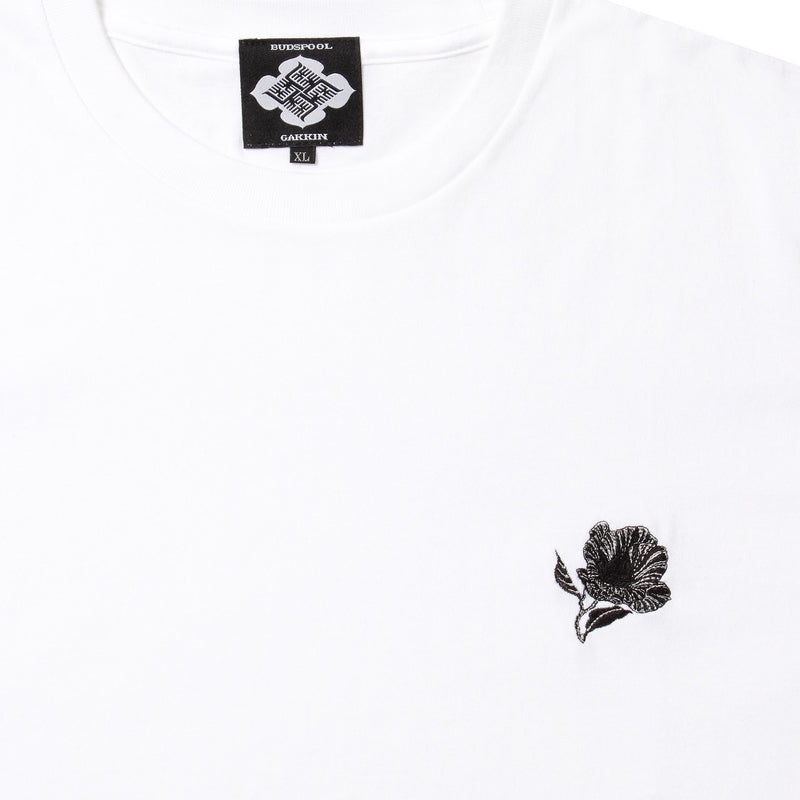 GAKKIN BUDSPOOL 廻り花 S/S Tee White XLサイズ廻り花 - Tシャツ 
