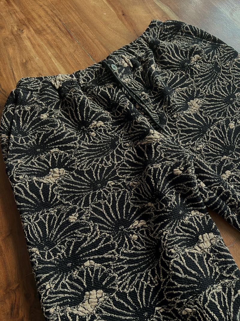 JACQUARD LOTUS LEAVES SHORTS