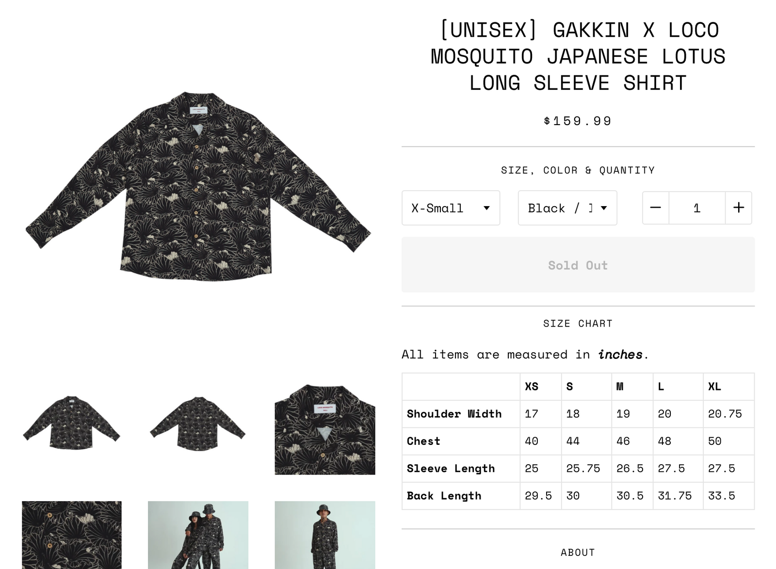 LOCO MOSQUITO x GAKKIN LOTUS L/S SHIRT – GXX LOCO MOSQUITO x GAKKIN LOTUS L/S SHIRT – GXX