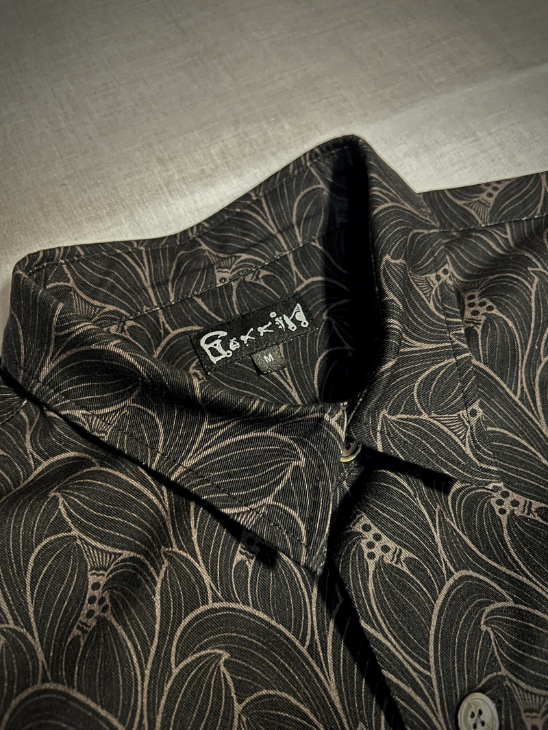 GAKKIN LOTUS BUDS PATTERN S/S SHIRT 【L】