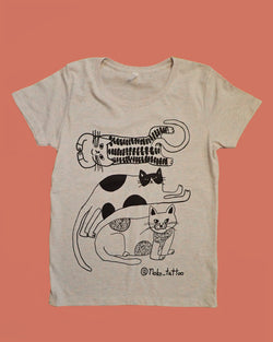 3匹の猫  Ladies size T-shirts