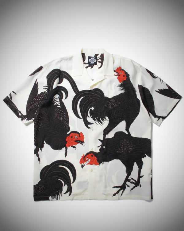 GAKKIN × BUDSPOOL 花罰家紋 S/S POLO SHIRT-