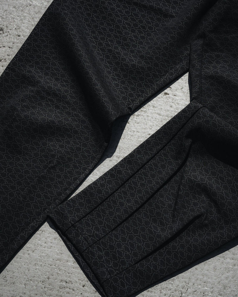 NUBIAN x GAKKIN HANABATSU TECH-JERSEY TRACK WIDE TROUSERS