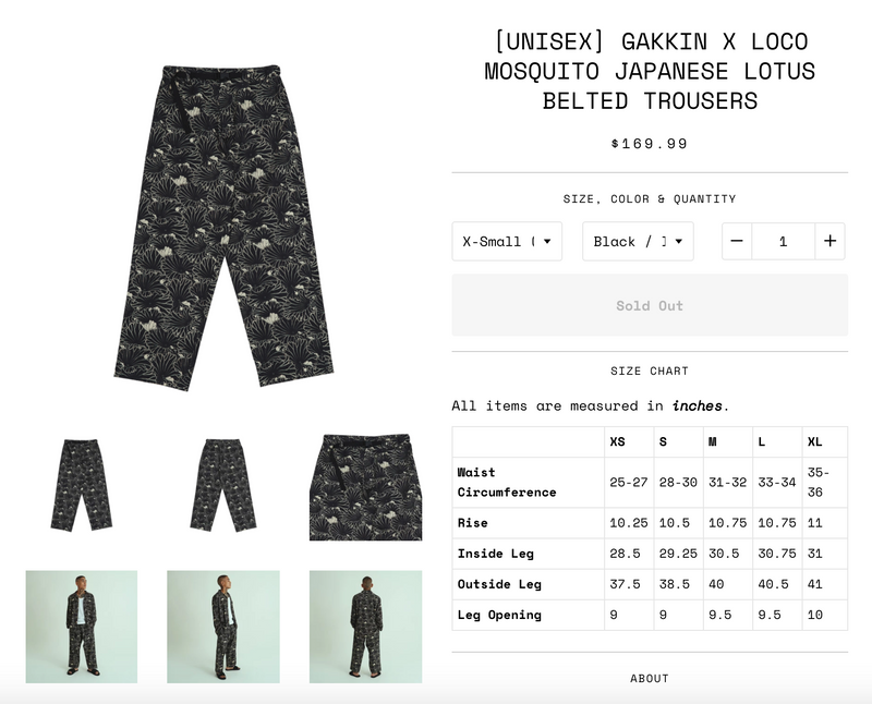 LOCO MOSQUITO x GAKKIN LOTUS TROUSERS – GXX LOCO MOSQUITO x GAKKIN LOTUS TROUSERS – GXX